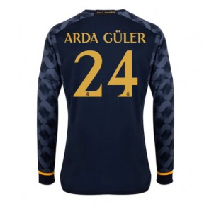 Lacne Muži Futbalové dres Real Madrid Arda Guler #24 2023-24 Dlhy Rukáv - Preč